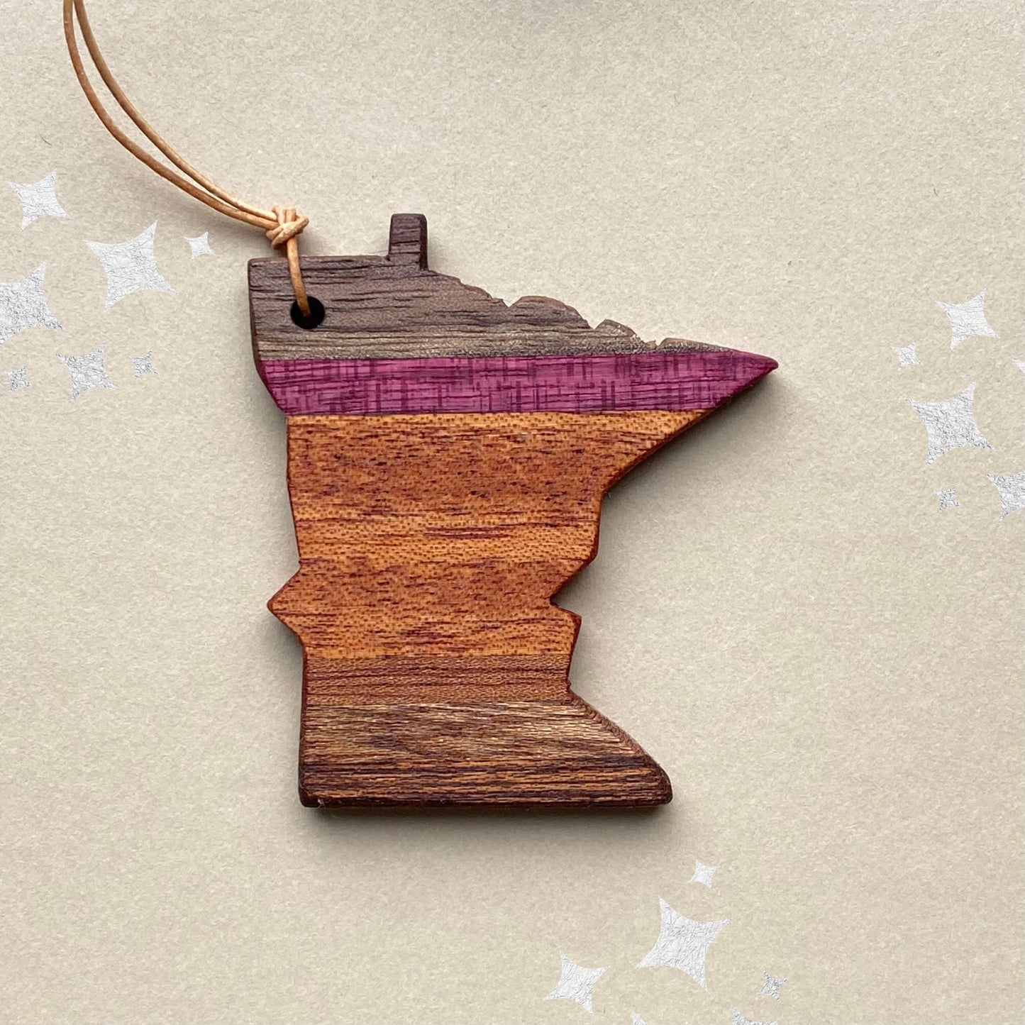 Reclaimed Wood Minnesota Ornament