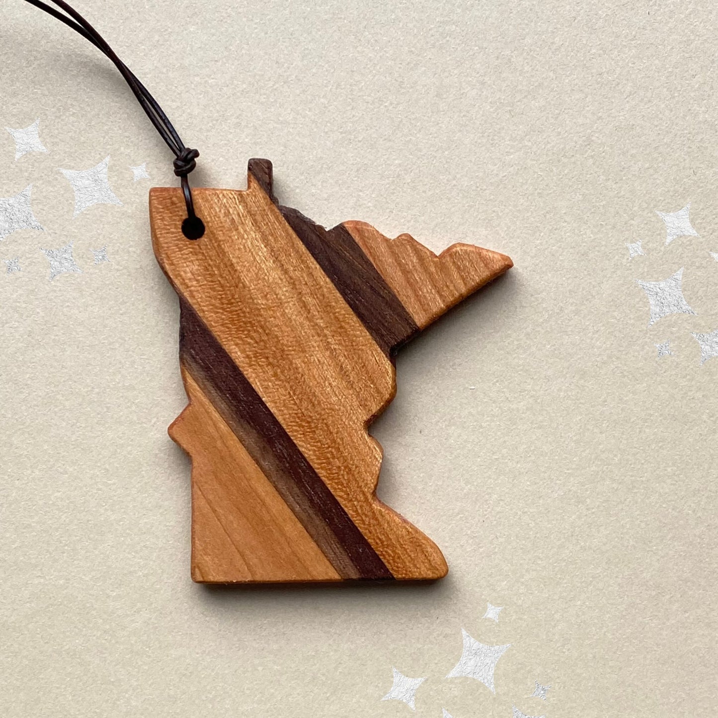 Reclaimed Wood Minnesota Ornament