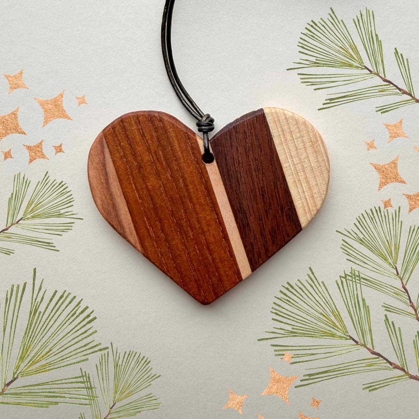 Reclaimed Wood Heart Ornament
