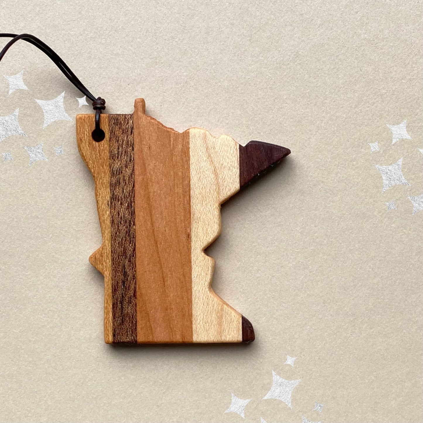 Reclaimed Wood Minnesota Ornament