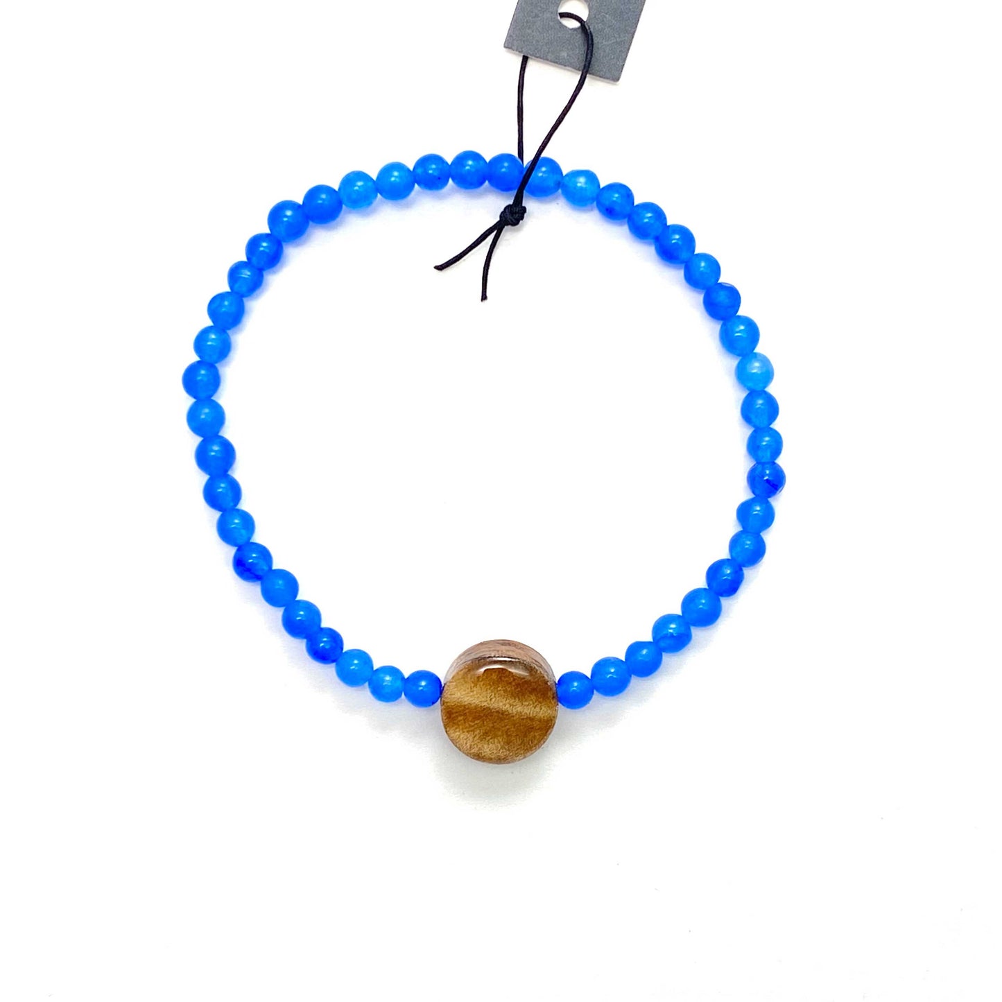 Reclaimed Wood Beaded Bracelet