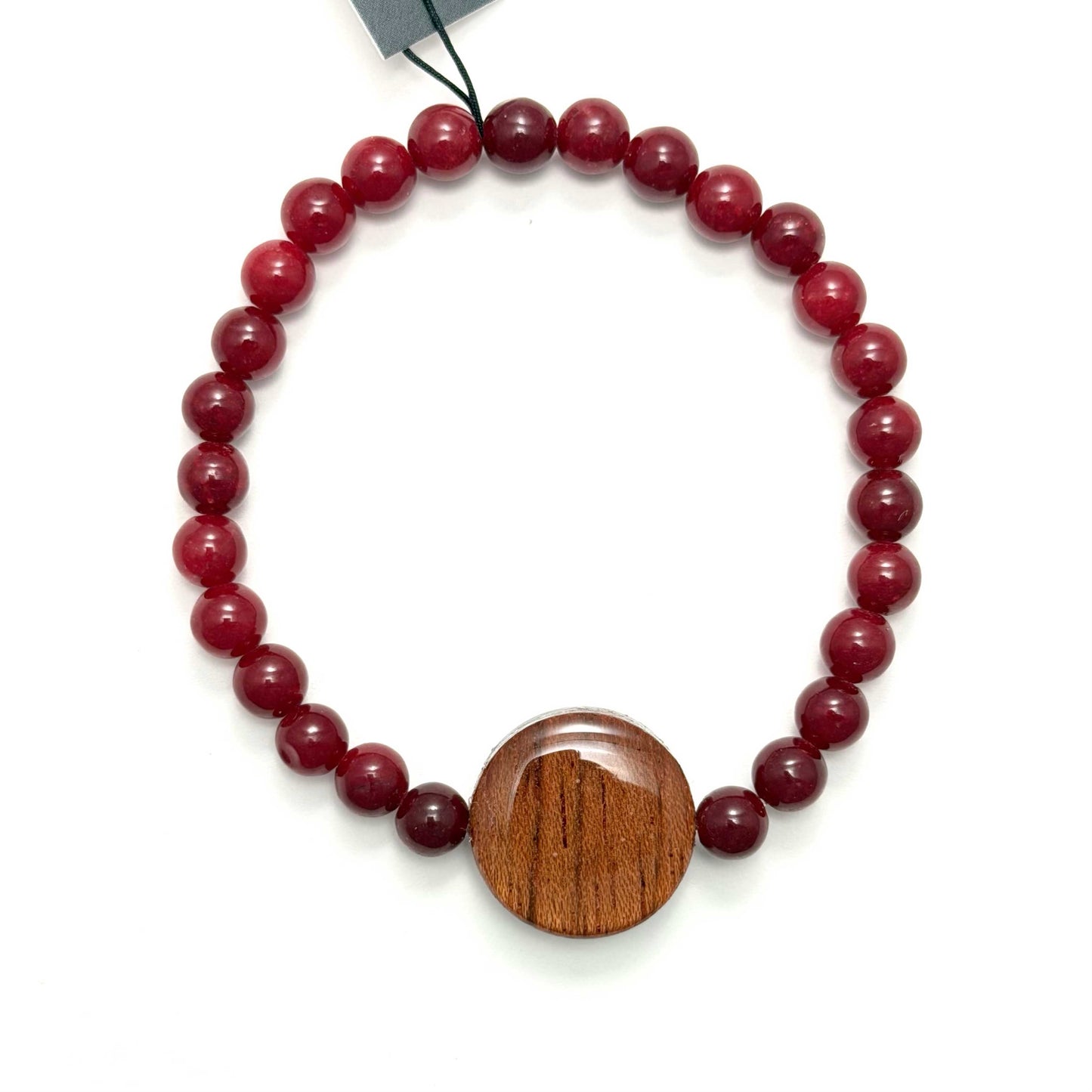 Reclaimed Wood Beaded Bracelet