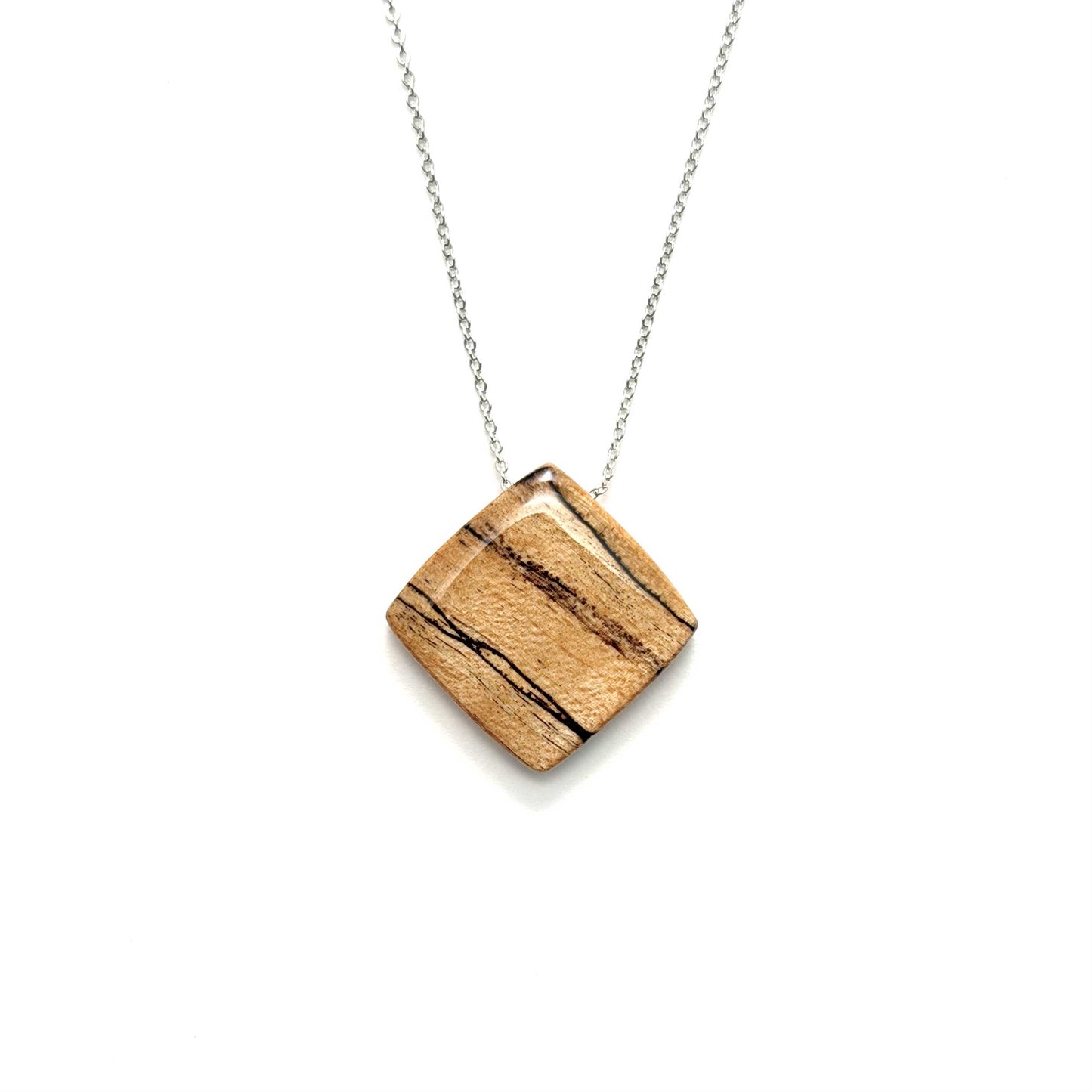 Diamond Reclaimed Wood Necklace