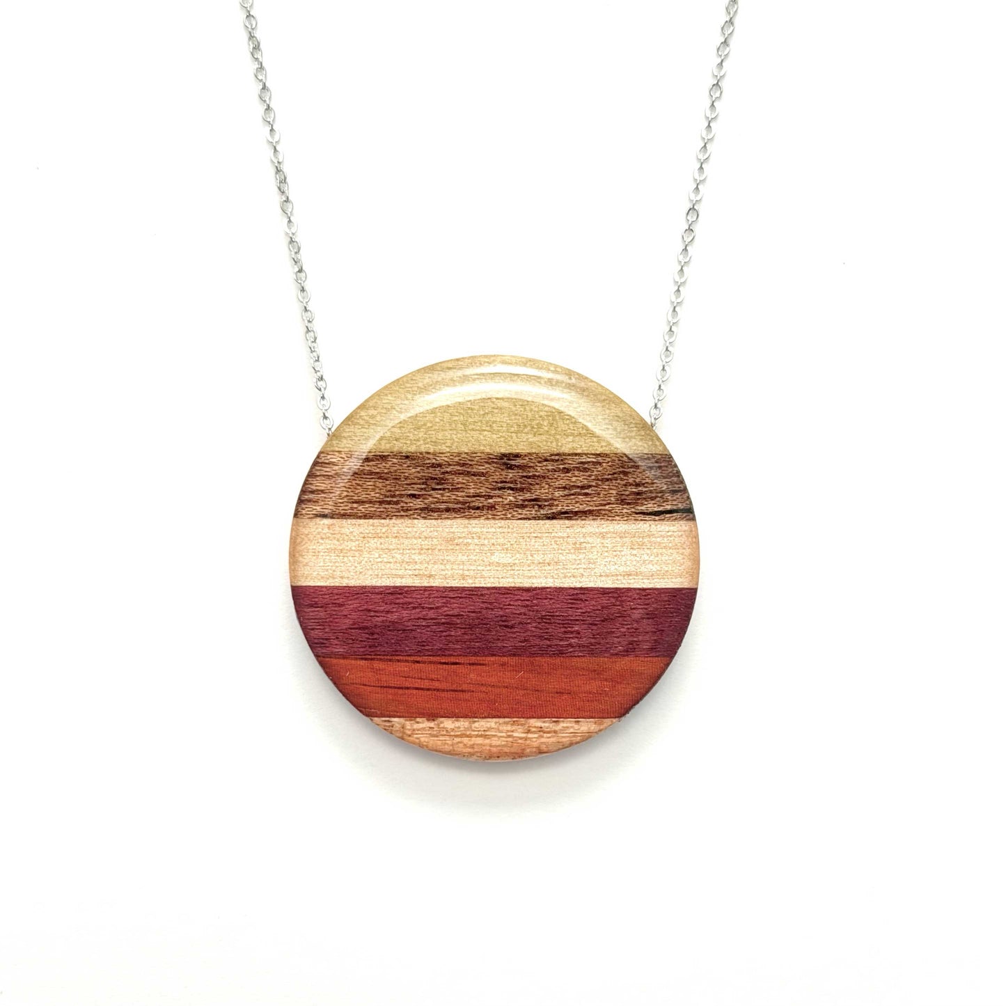 Jumbo Circle Reclaimed Wood Necklace