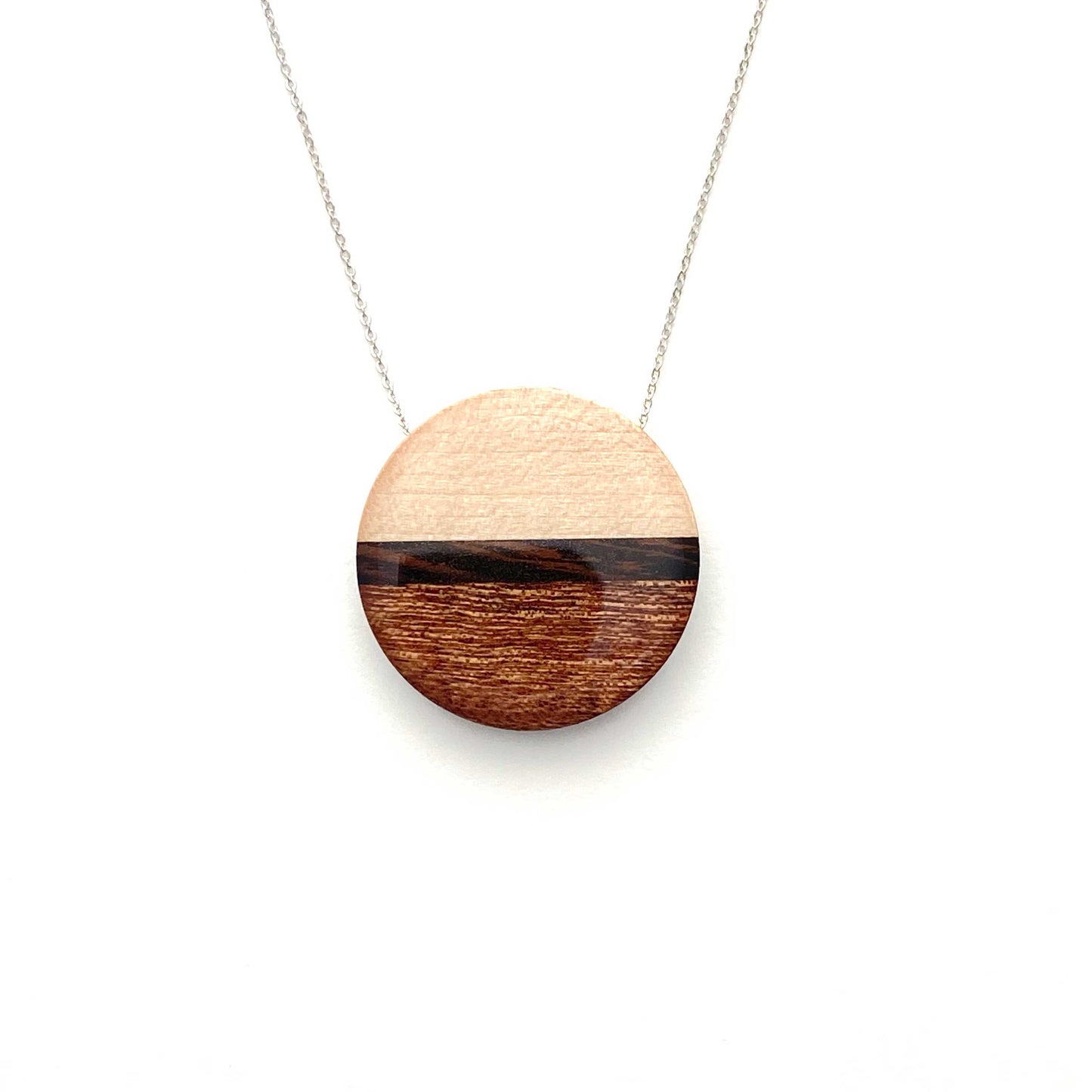 Jumbo Circle Reclaimed Wood Necklace