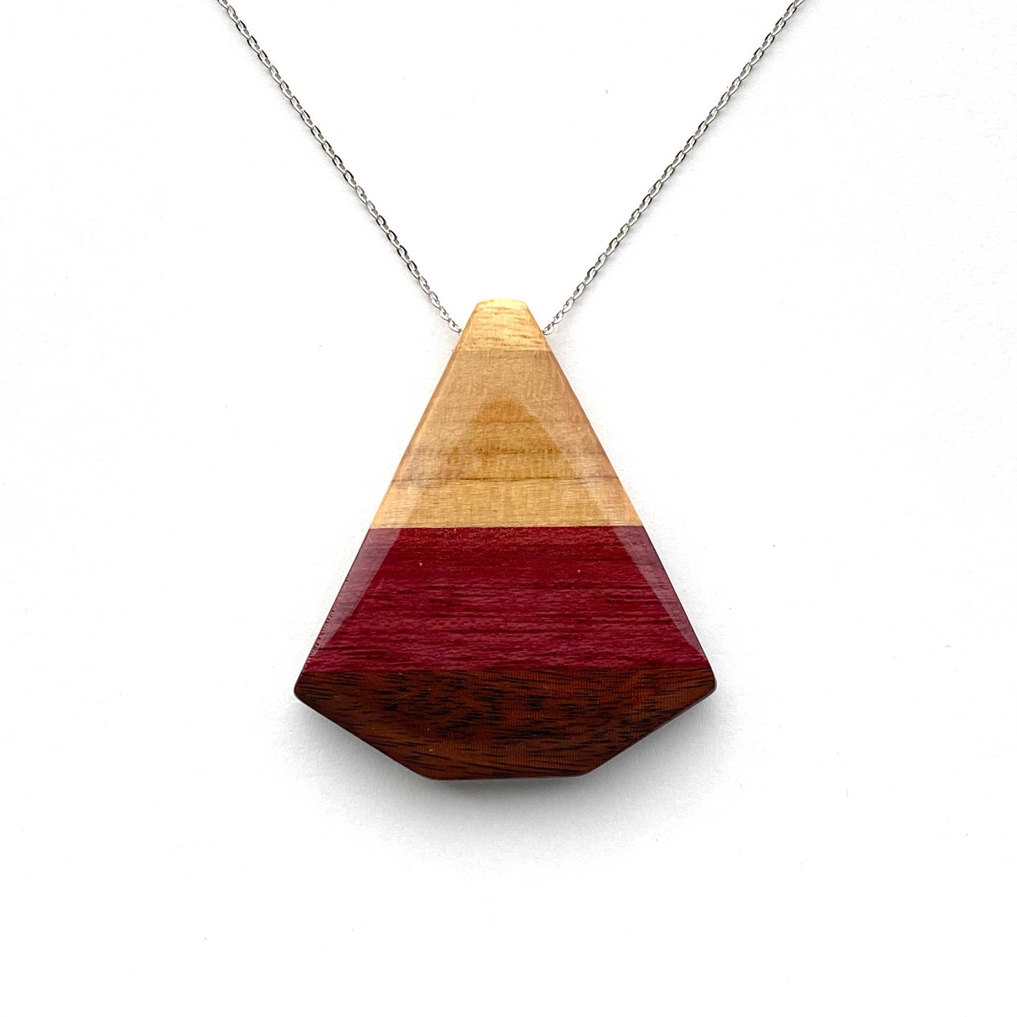 Fan Reclaimed Wood Necklace