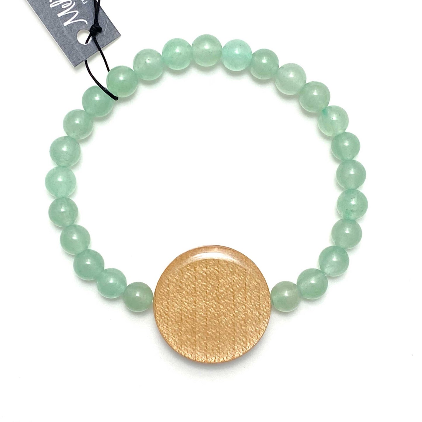 Reclaimed Wood Beaded Bracelet