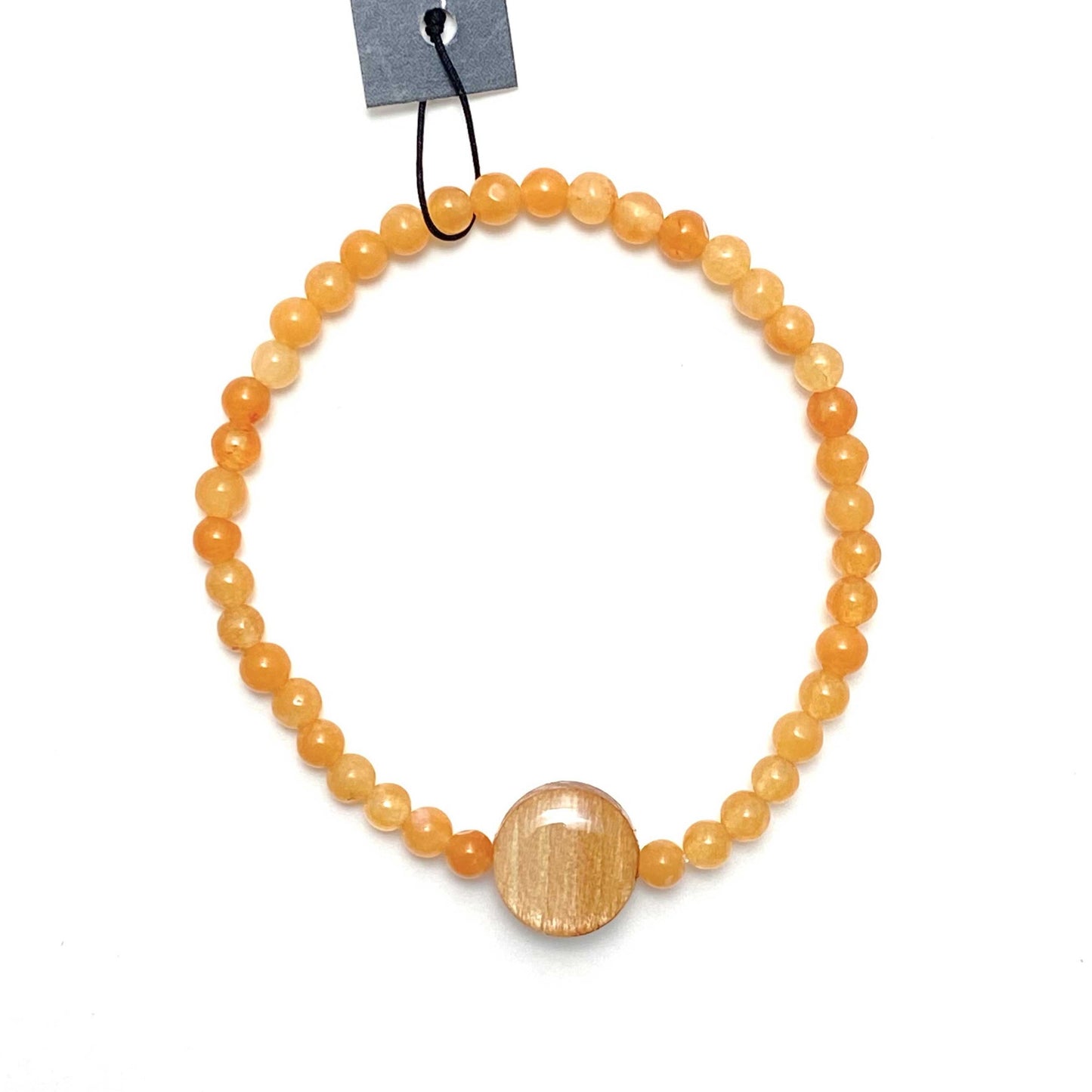 Reclaimed Wood Beaded Bracelet