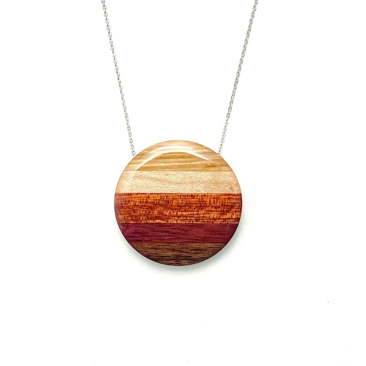 Jumbo Circle Reclaimed Wood Necklace