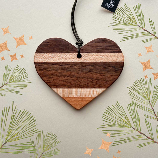 Reclaimed Wood Heart Ornament