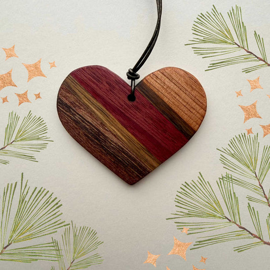 Reclaimed Wood Heart Ornament