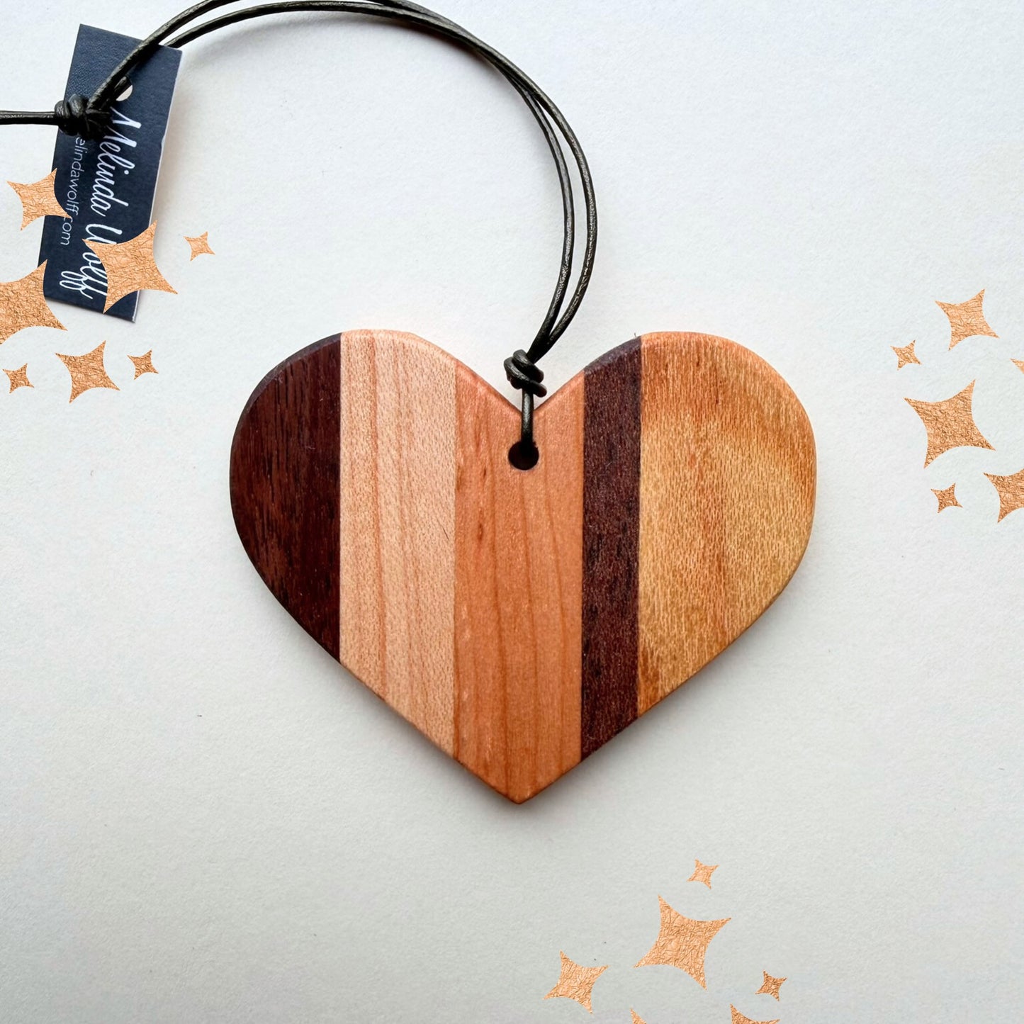 Reclaimed Wood Heart Ornament
