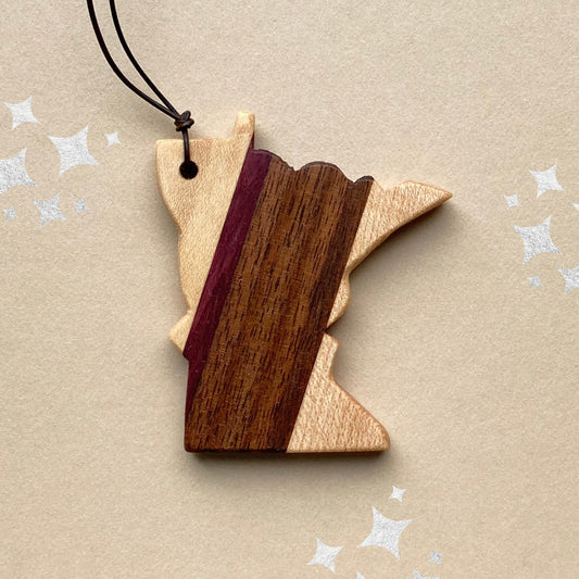Reclaimed Wood Minnesota Ornament