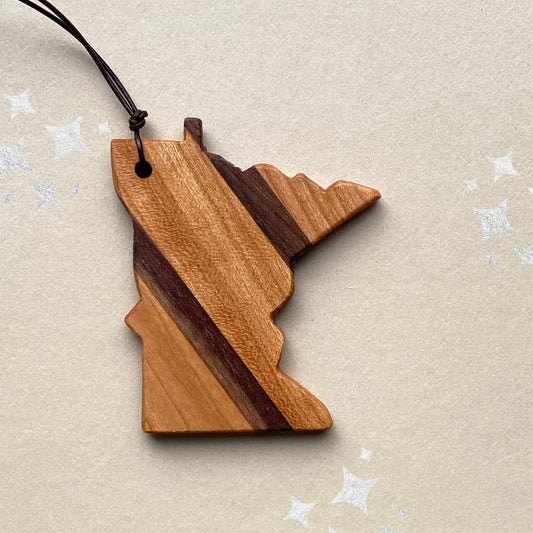 Reclaimed Wood Minnesota Ornament