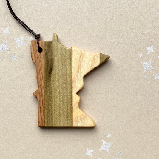 Reclaimed Wood Minnesota Ornament