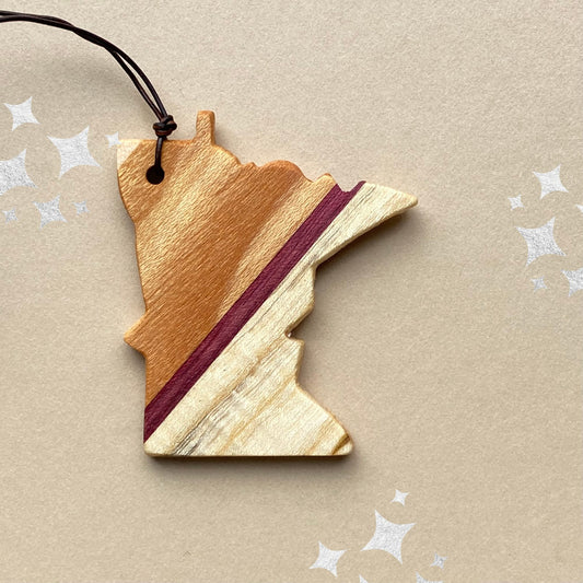 Reclaimed Wood Minnesota Ornament