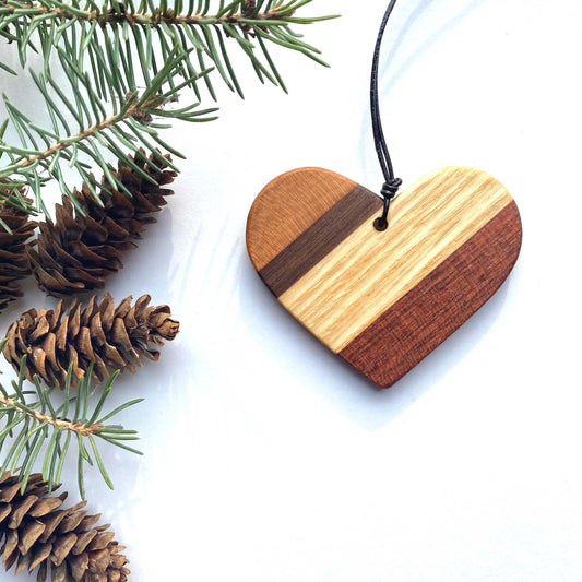 Reclaimed Wood Heart Ornament