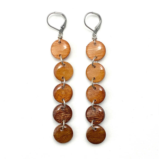 Circles Reclaimed Wood Earrings