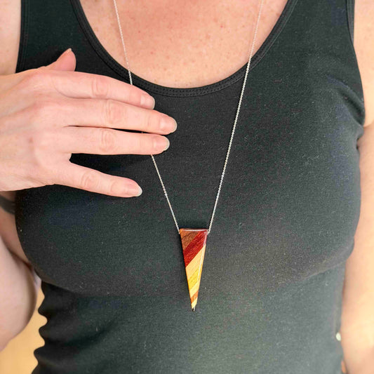 Spears Reclaimed Wood Necklace