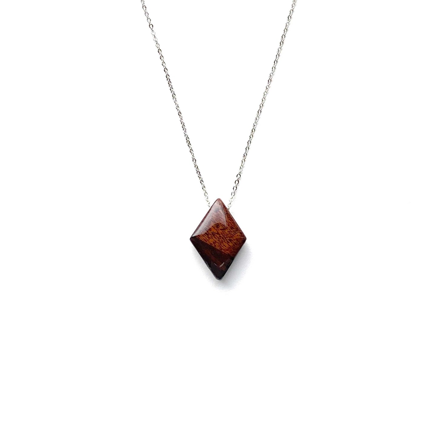 Mini Diamond Reclaimed Wood Necklace