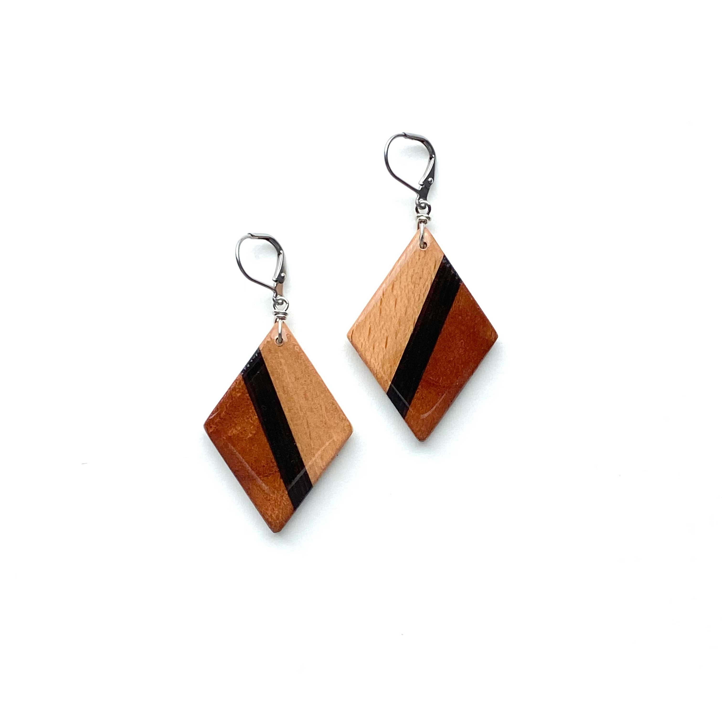 Wood sale jewelry earrings